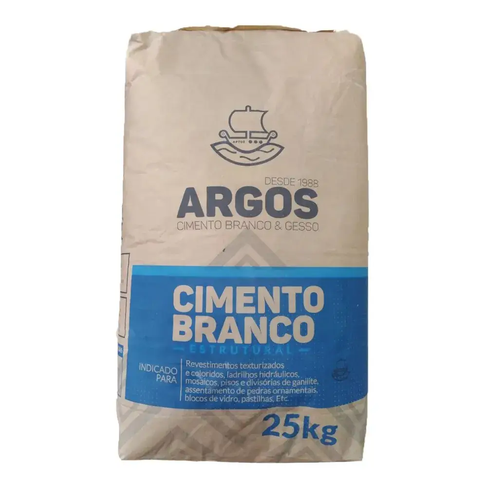 Cimento Branco Estrutural 25kg Argos - Casa Leste